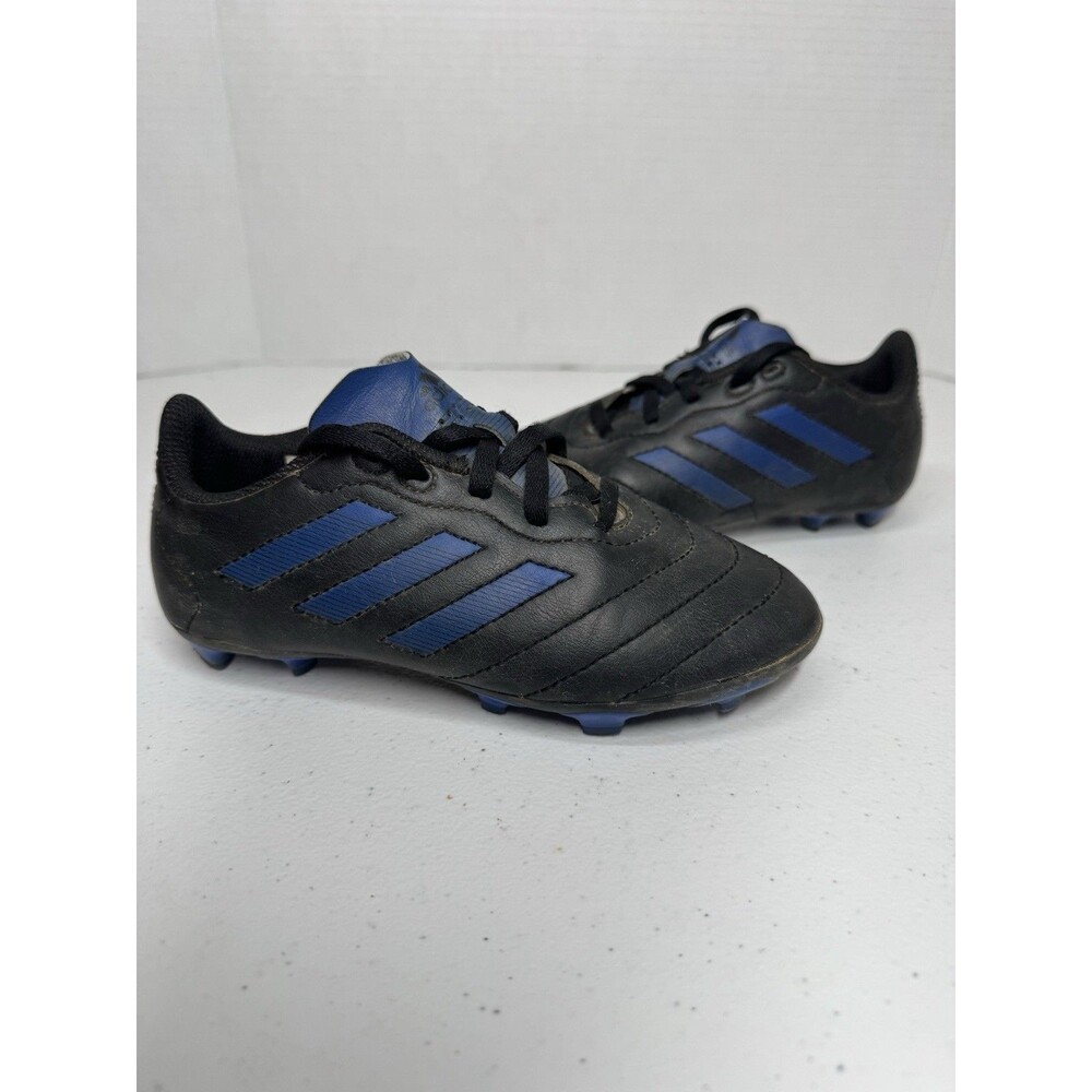 adidas Soccer Cleats Black Blue US 13K Unisex Youth Football Shoes Athletic
